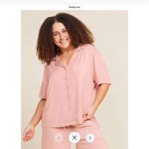Boody bamboo jersey short sleeve sleep shirt L
